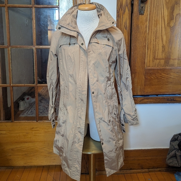 Beige Rain Jacket - Picture 1 of 6